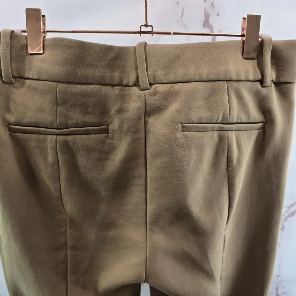 J Crew Pants Womens 4 Camel Tan Cameron High Rise Crop Straight 365 G8547
